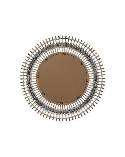 Grove Braided Mirror In Grey & Natural Bamboo Lifestyle by JY