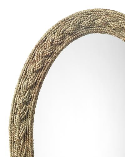 Lark Braided Oval Mirror