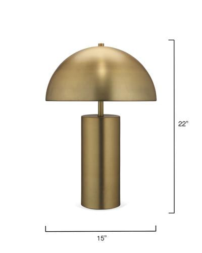 Felix Table Lamp In Antique Brass Metal