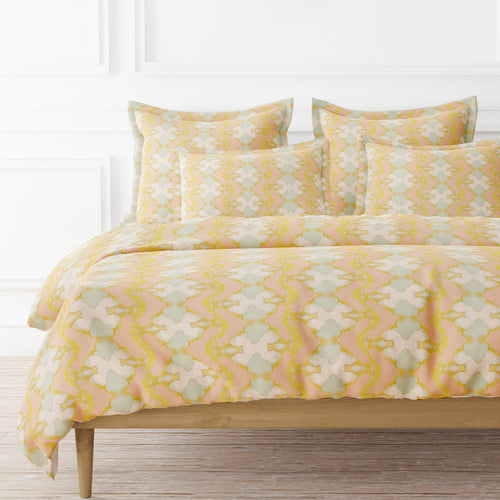 Laura Park Lily Pond Apricot Bedding Collection