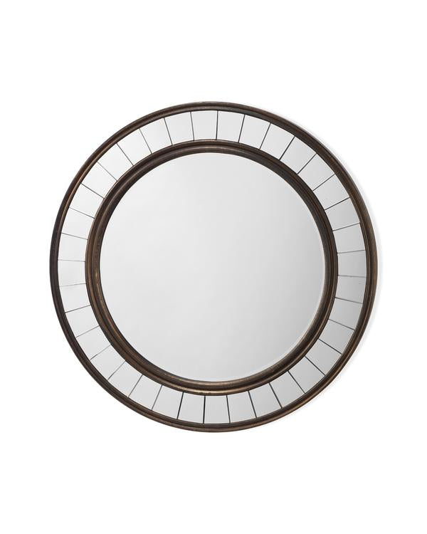 Coltrane Mirror In Antique Bronze Wood Lifestyle by JY