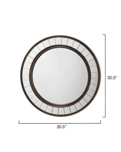 Coltrane Mirror In Antique Bronze Wood Lifestyle by JY