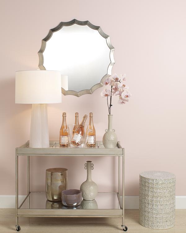 Round Scalloped Mirror Lifestyle by JY