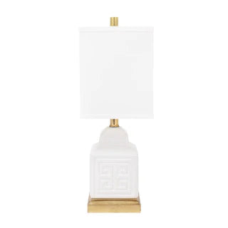 Couture Lamps Menderes Table Lamp Pure White