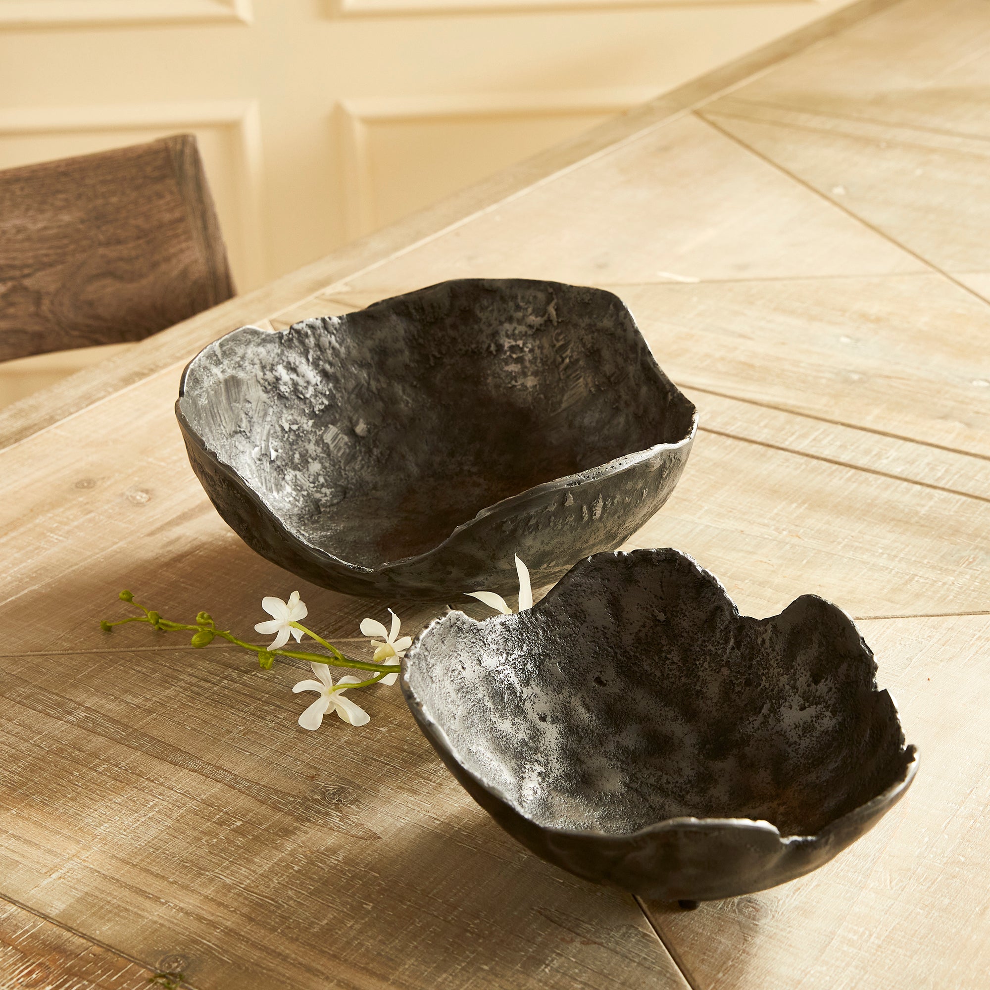 Roland Organic Decorative Bowls, Set Of 2
