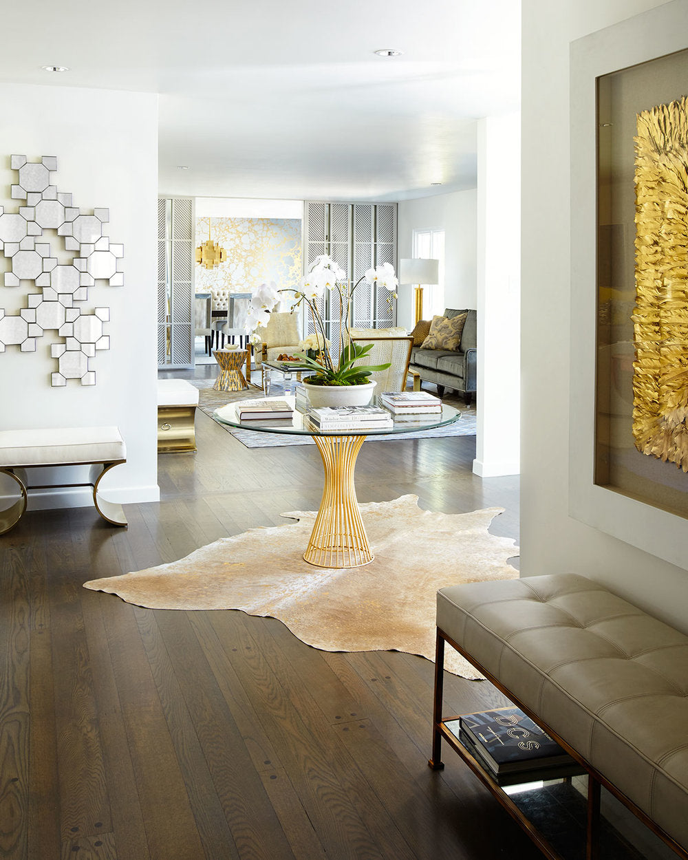 Worlds Away Powell Cafe Table With Optional Glass Top