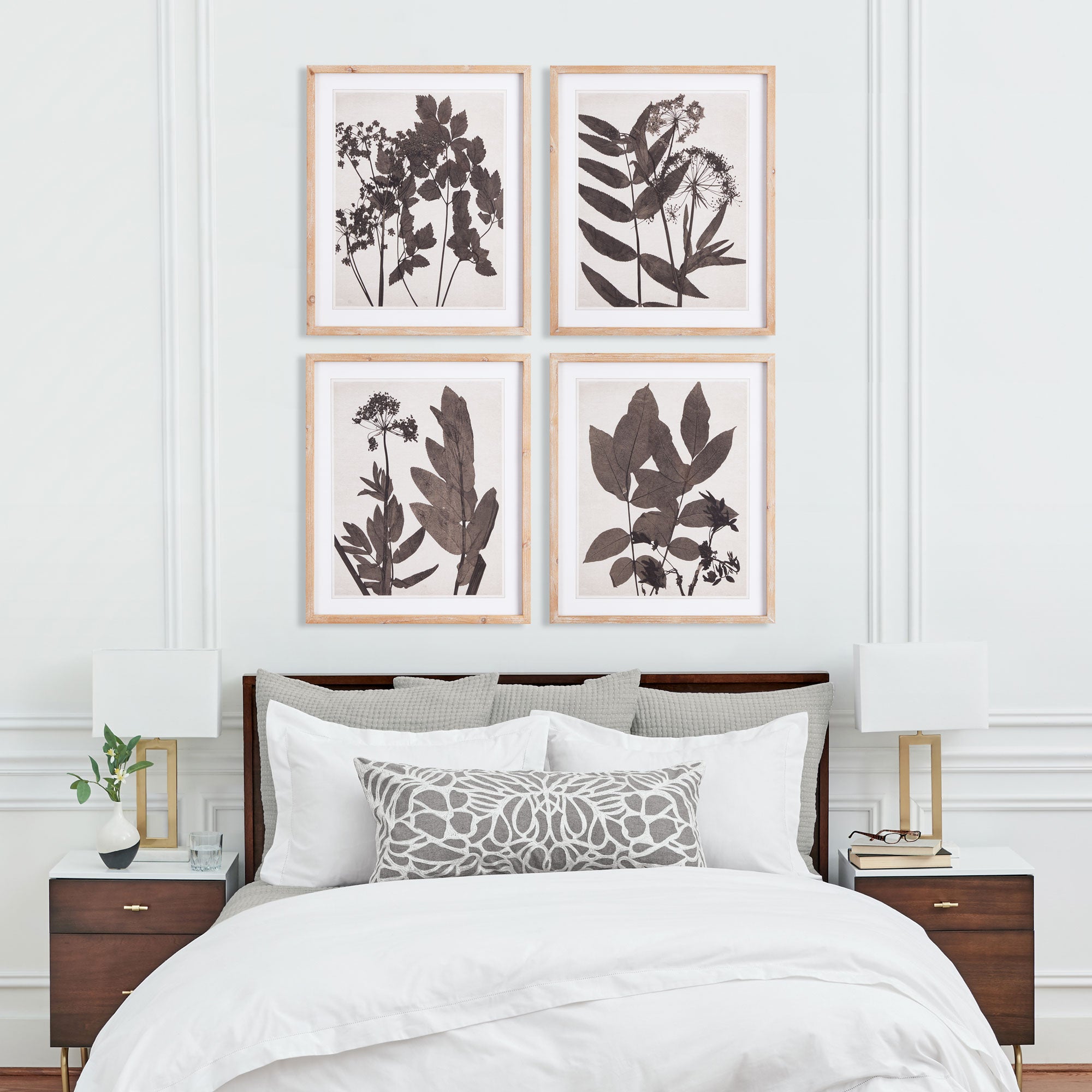 Pressed Foliage Prints St/4
