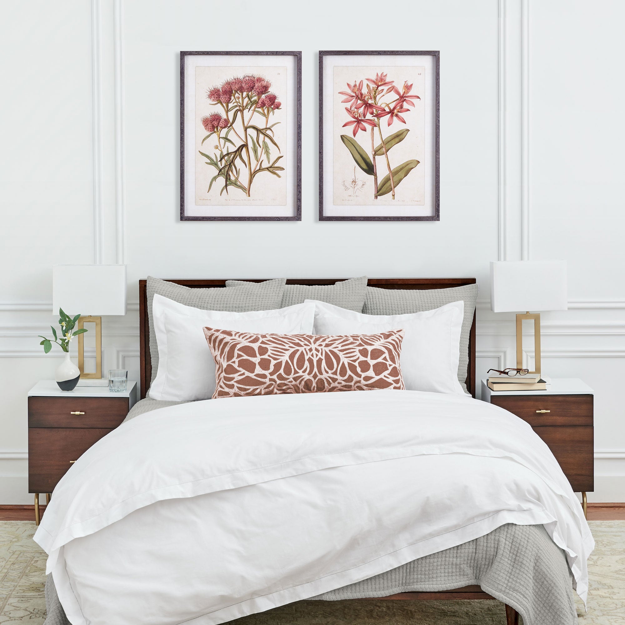 Pretty In Pink Vintage Prints St/2