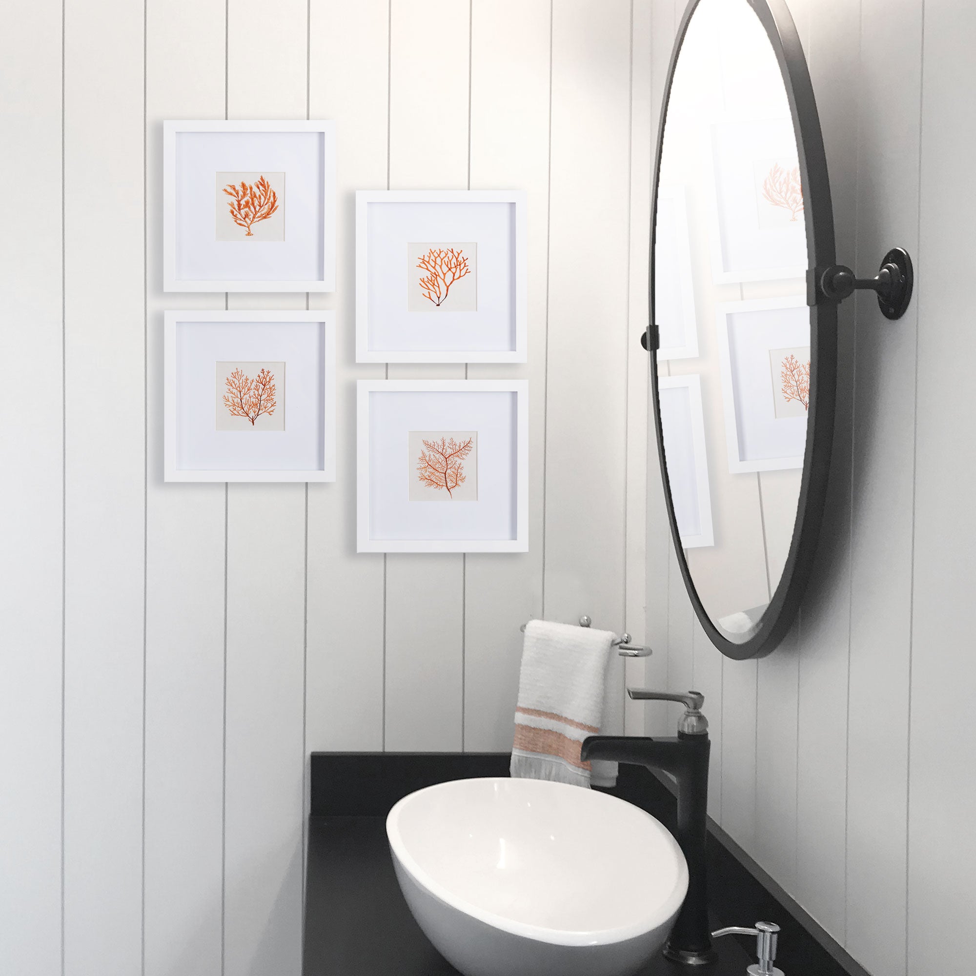 Branch Coral Petite Prints St/4