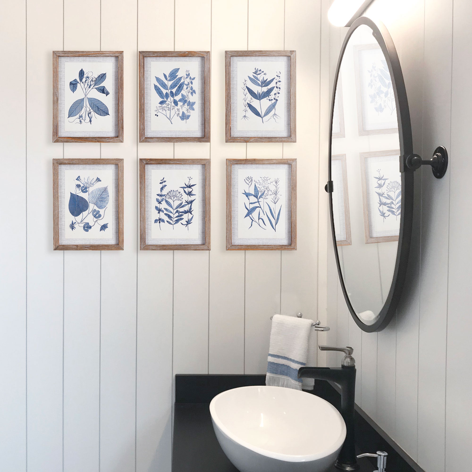 Blue Leaf Petite Prints St/6