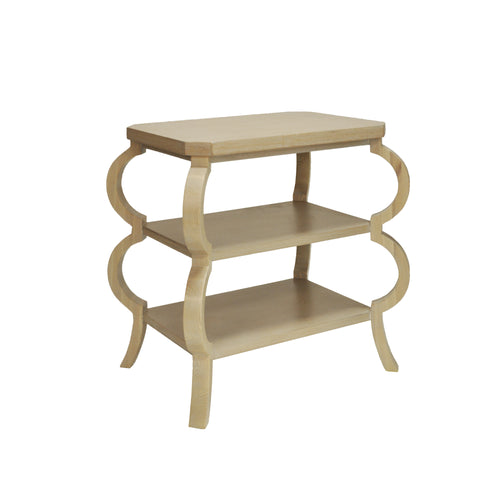 Worlds Away Olive Curved Side Table