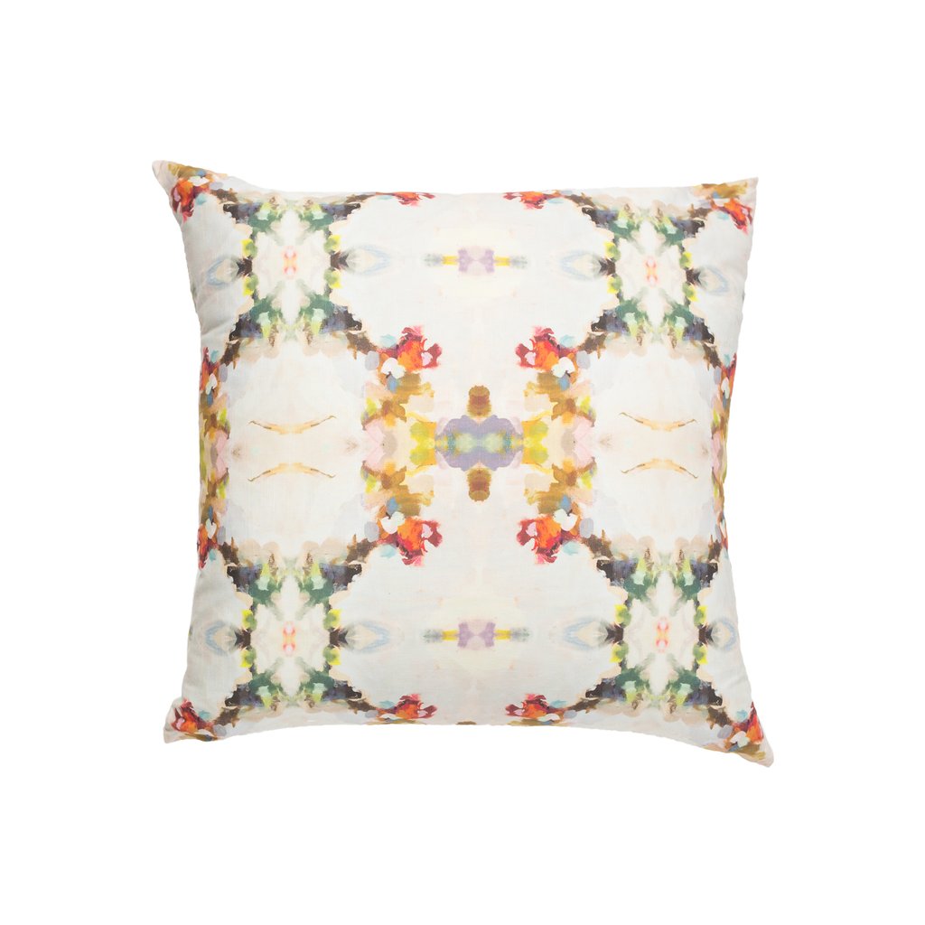 Laura Park Orchid Blossom Linen Cotton Pillow