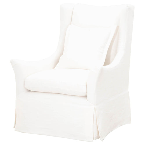 Otto White Swivel Chair by Essentials for Living