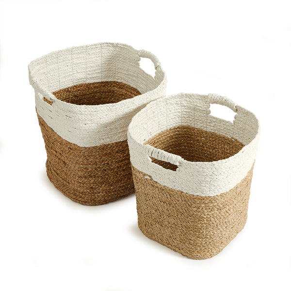 Madura Rectangular Baskets, Set Of 2