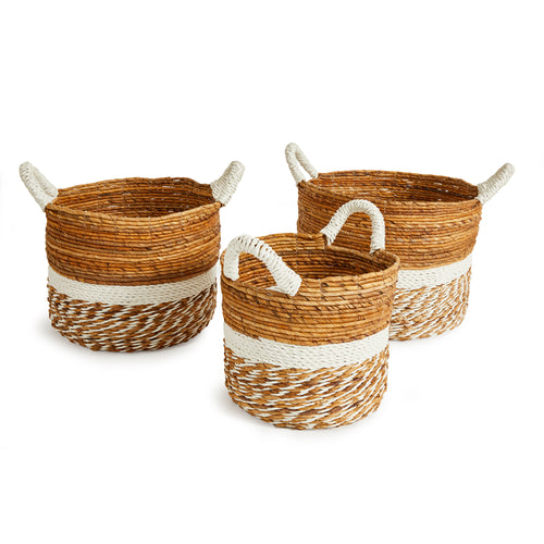 Key Largo Round Baskets, Set Of 3