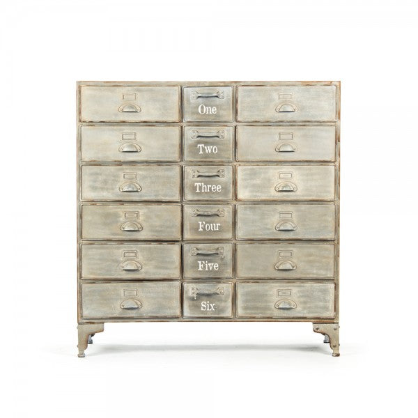 Zentique Oscar Drawer Cabinet Antique Beige
