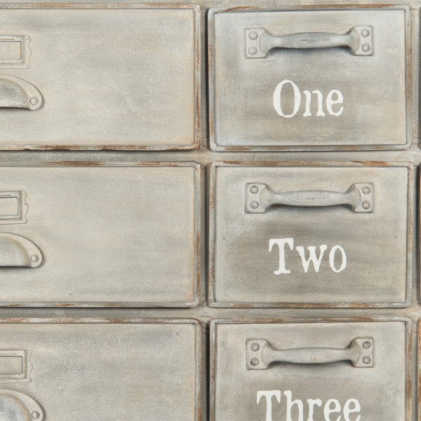 Zentique Oscar Drawer Cabinet Antique Beige