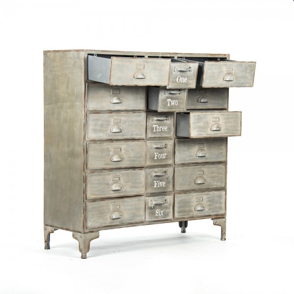 Zentique Oscar Drawer Cabinet Antique Beige