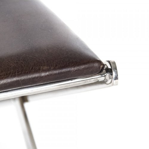 Zentique Azure Arm Chair Top Grained Brown Leather