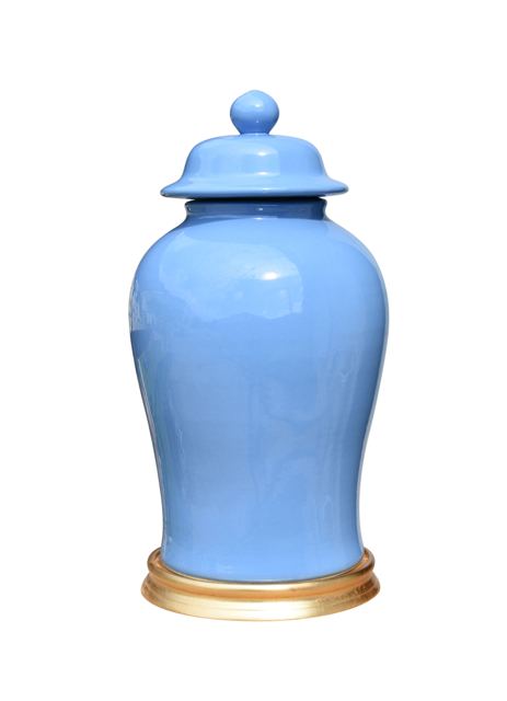 French Blue Empire Jar