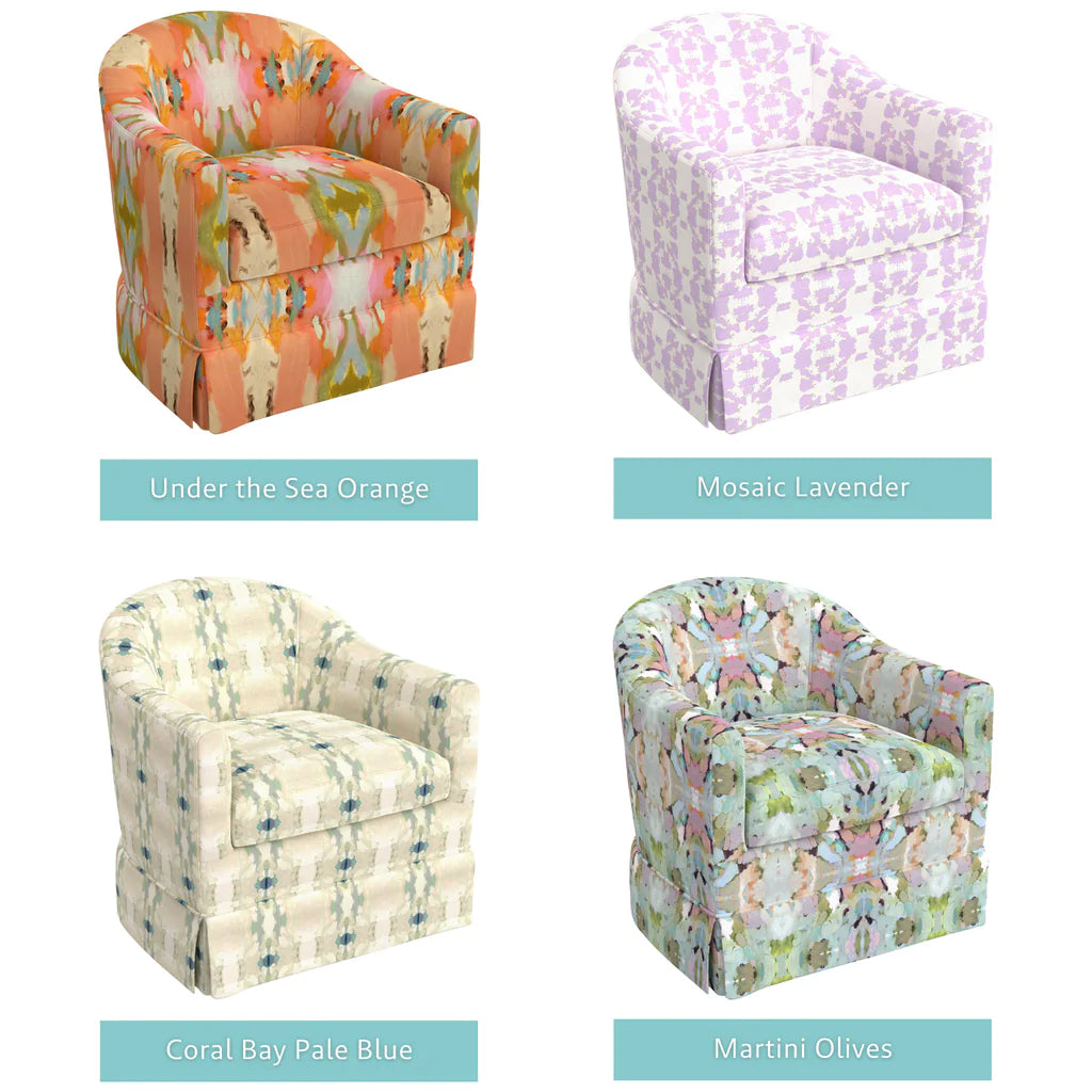 Laura Park Sumner Custom Swivel Chair