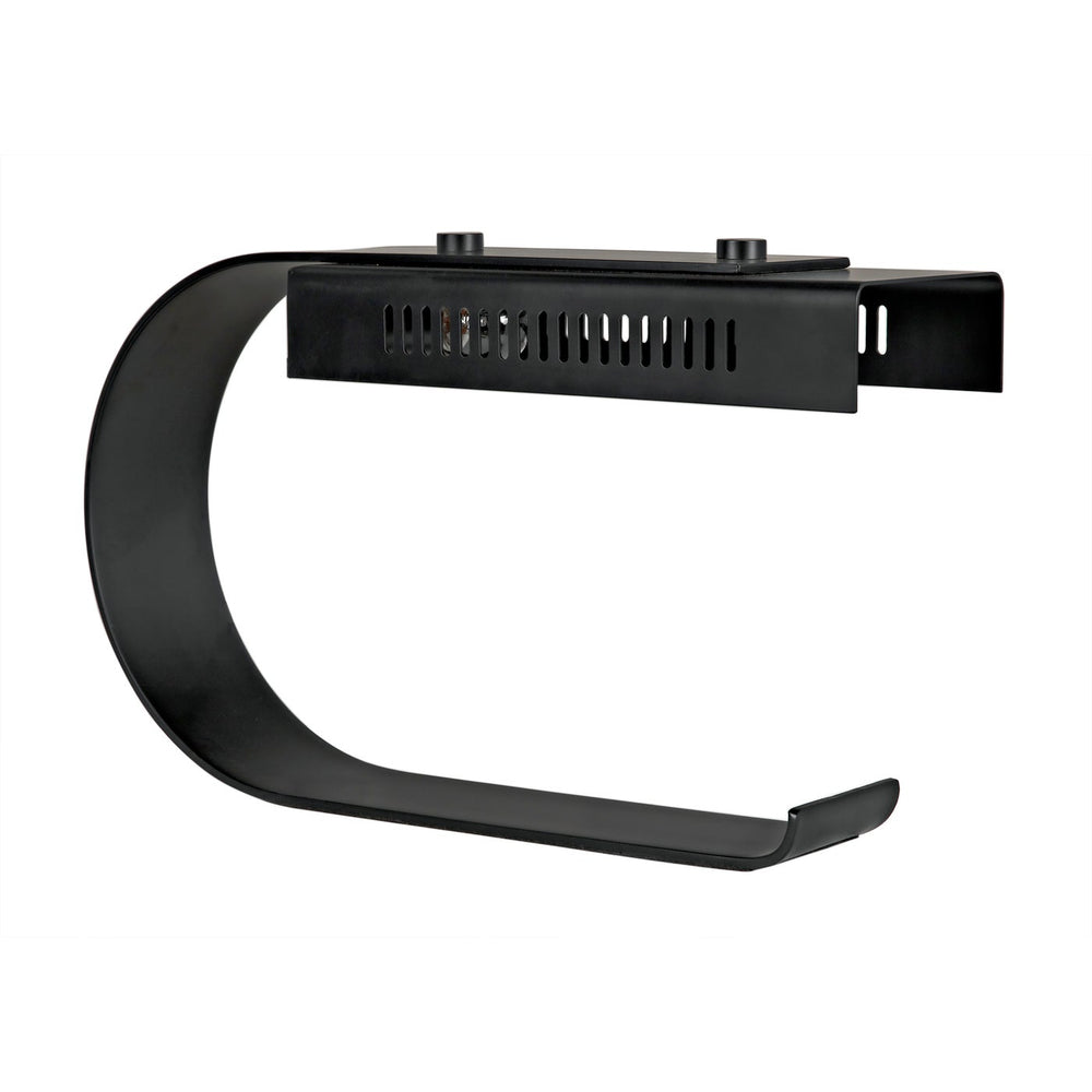 Noir Alfred Table Lamp, Black Metal