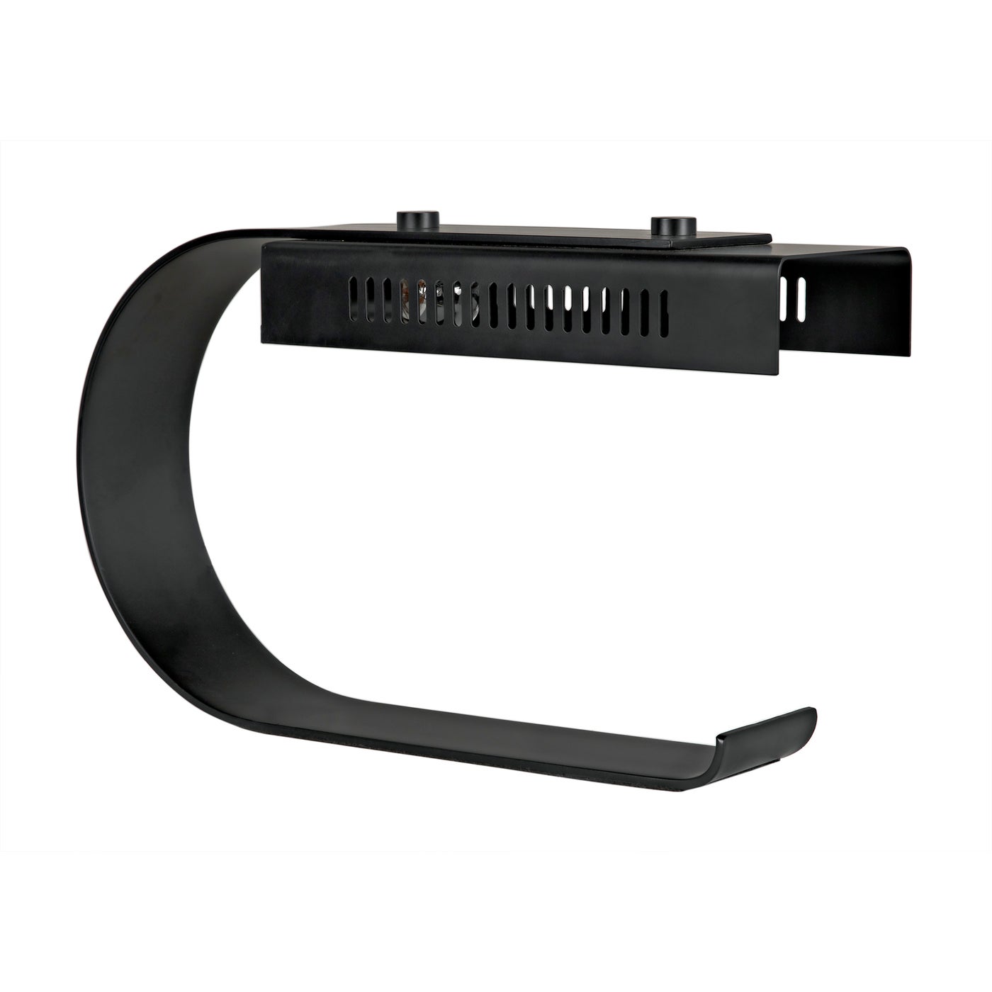 Noir Alfred Table Lamp, Black Metal