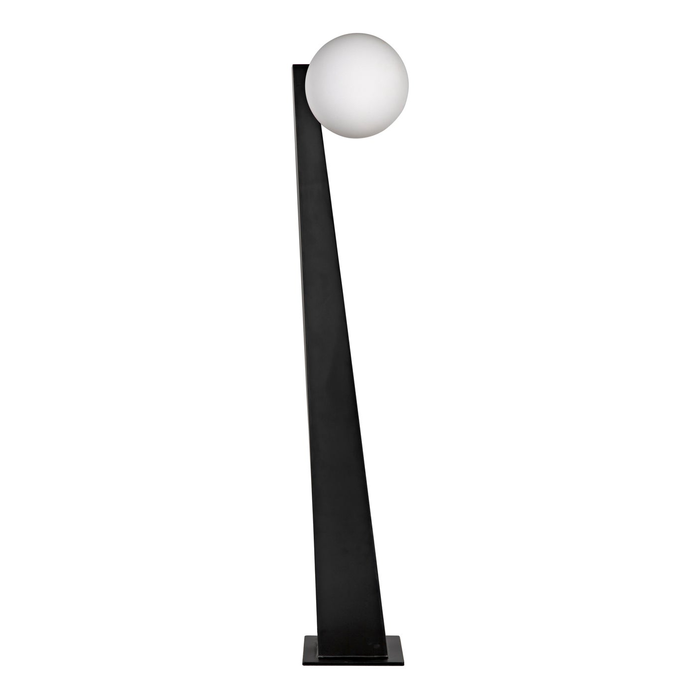 Noir Roy Floor Lamp, Black Metal