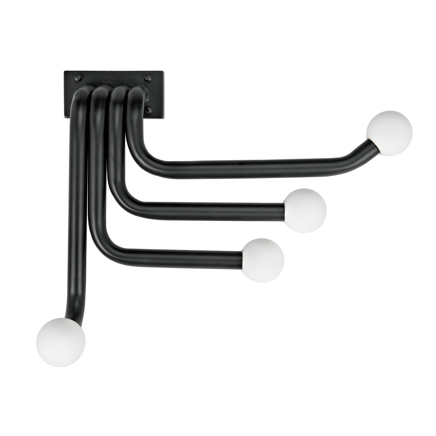 Noir Sweeny Sconce, Black Metal