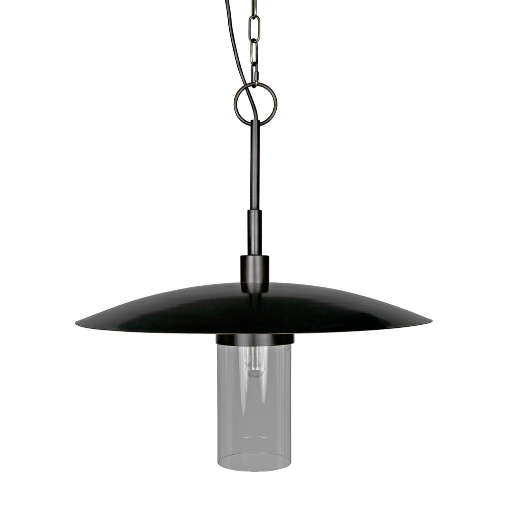 Noir Anton Pendant, Metal With Aged Brass Finish