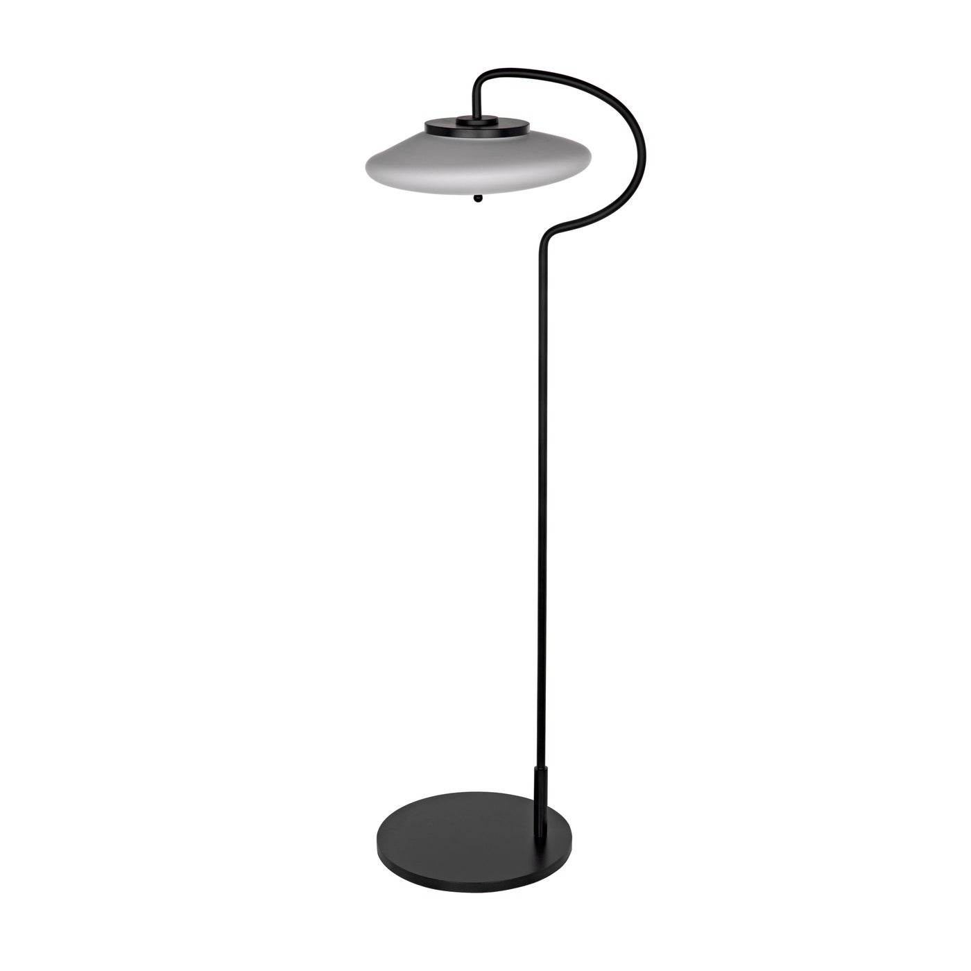 Noir Lolibri Floor Lamp, Black Steel