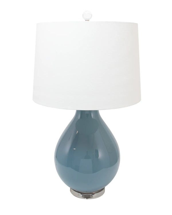 Couture Lamps Poppy Table Lamp Blue