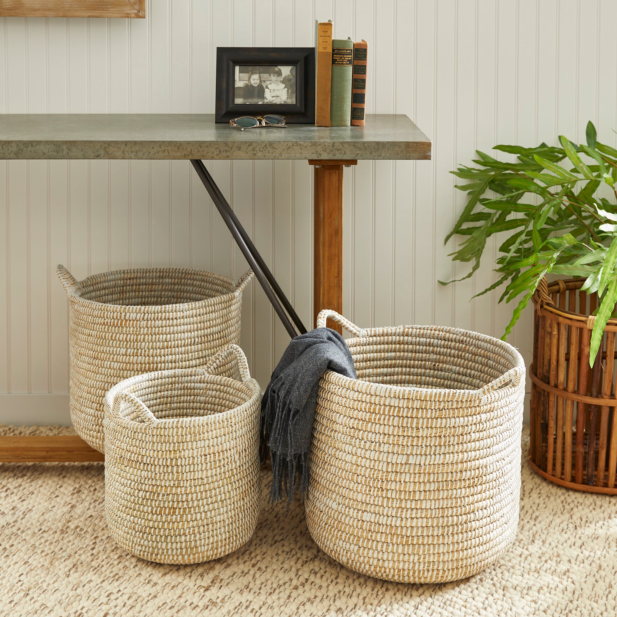 Rivergrass Rd Baskets W/Hndles St/3