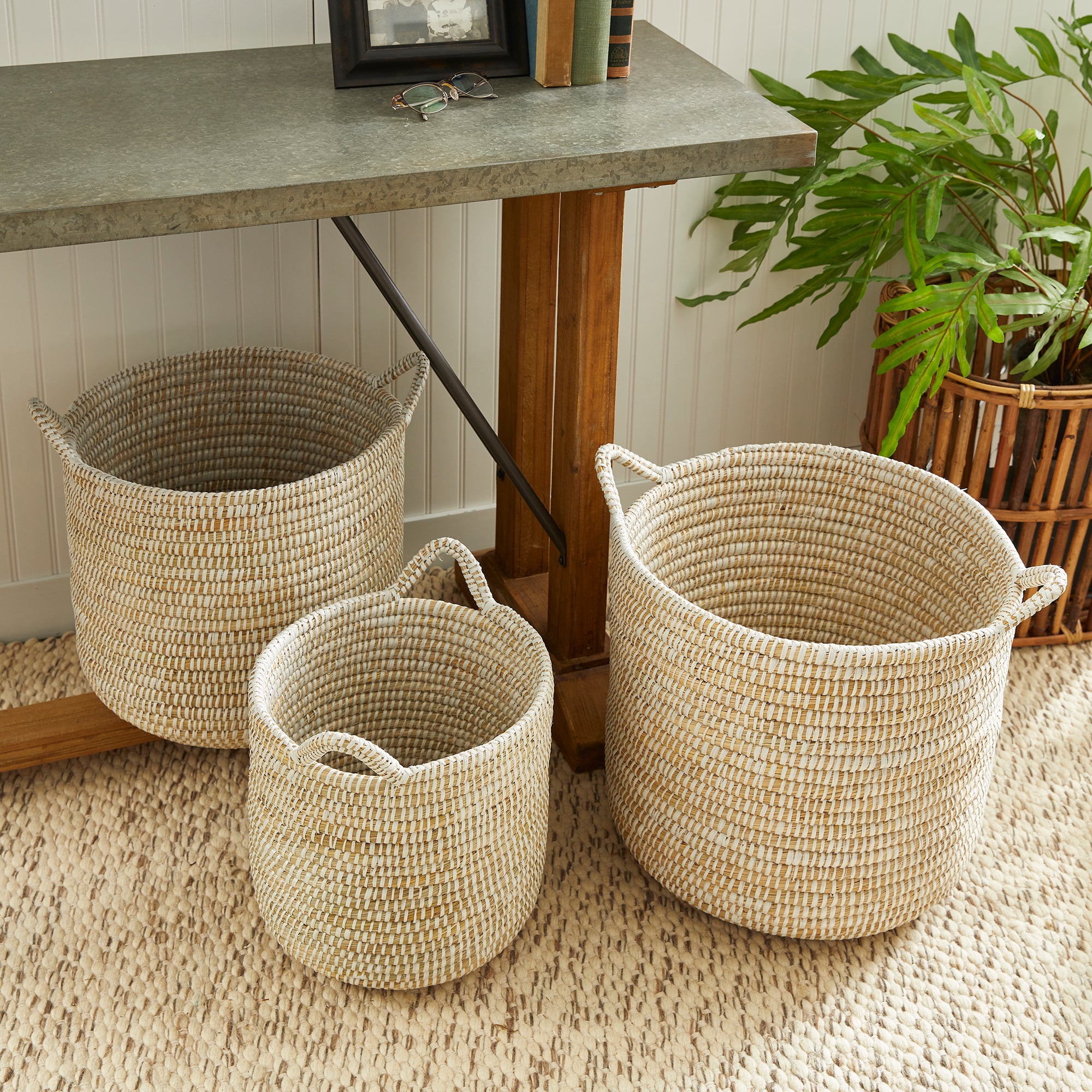 Rivergrass Rd Baskets W/Hndles St/3