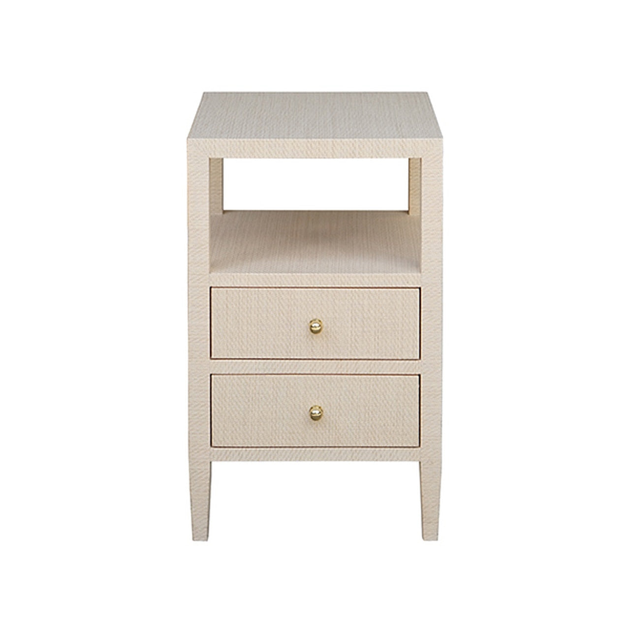 Worlds Away Roscoe Grasscloth Nightstand
