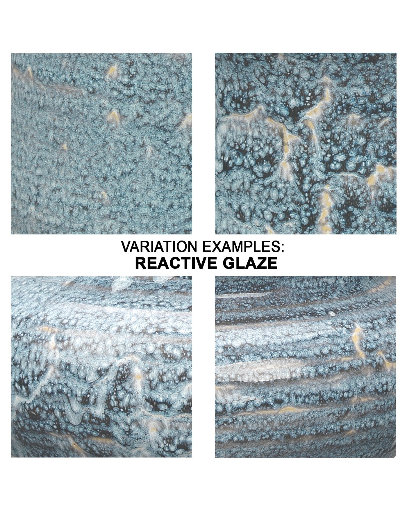 Jamie Young Snorkel Vases In Blue Reactive Glaze (Set Of 2)