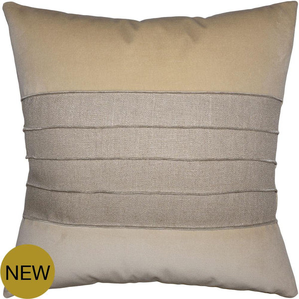Reese Linen Cement Pillow by Square Feathers