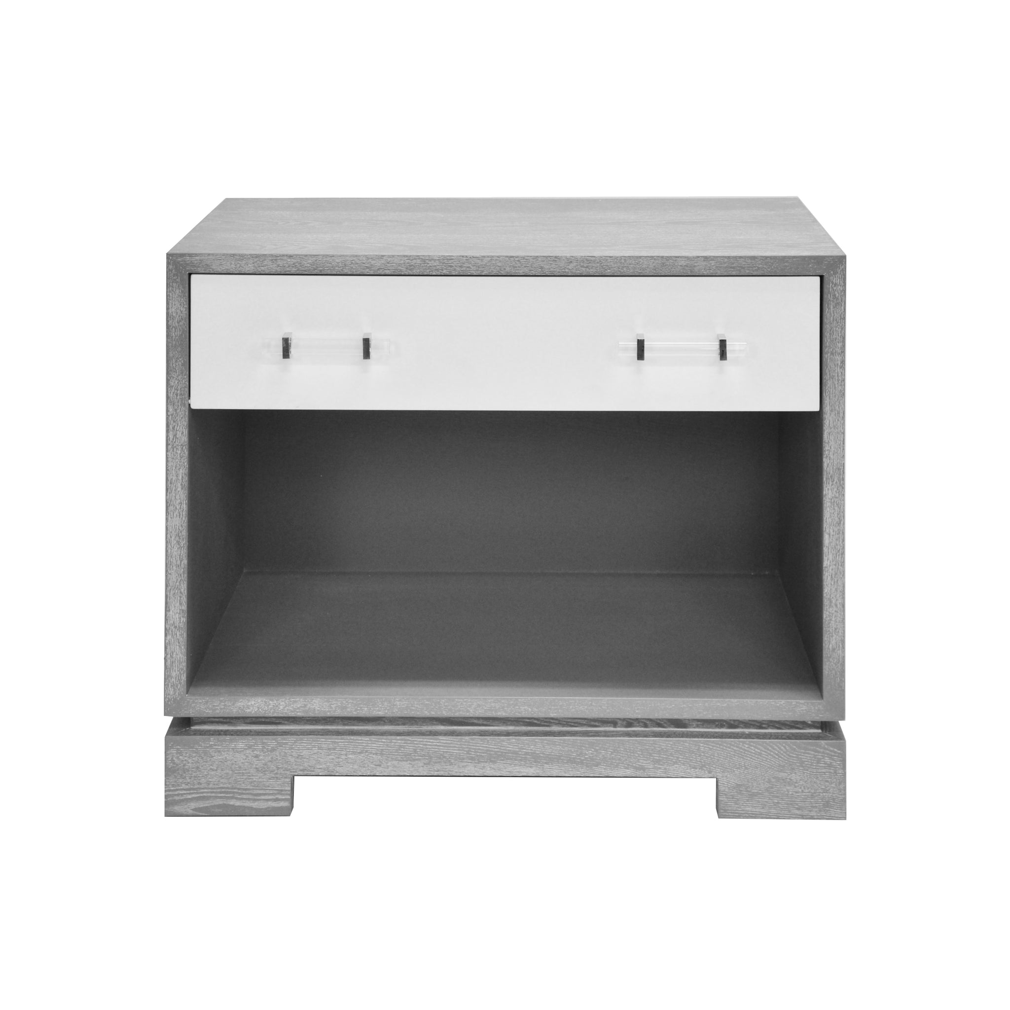 Worlds Away Shane Nightstand or Chest with Acrylic Hardware