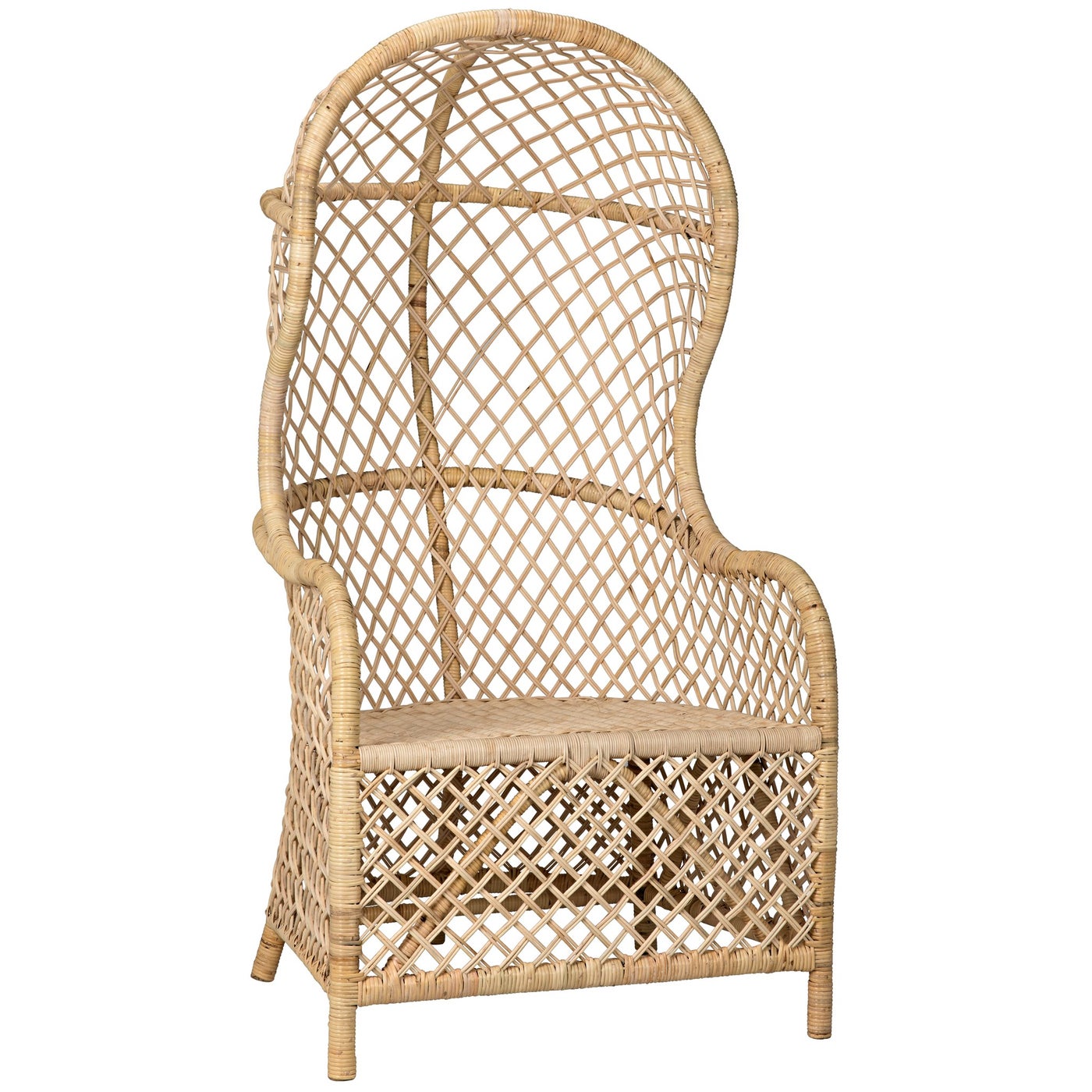 Noir Gigi Chair, Rattan