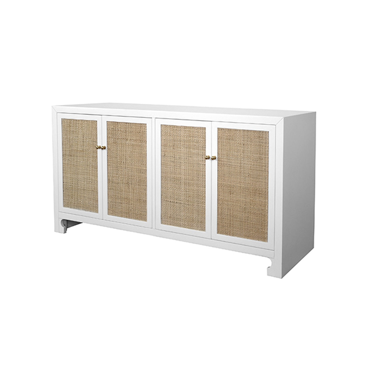 Worlds Away Sofia Cabinet in White