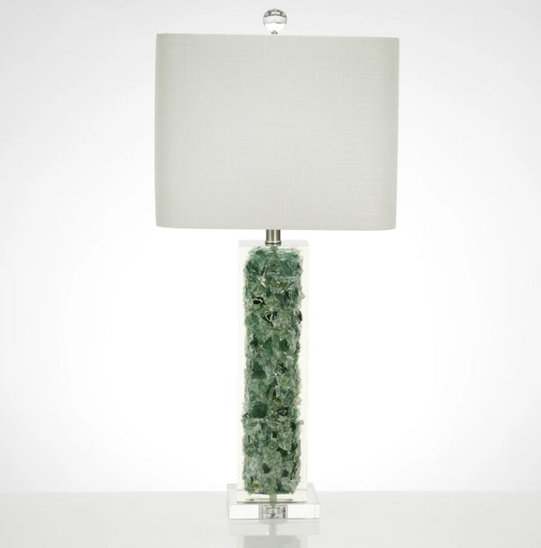 Oceanaire Table Lamp in Green by Couture, 33"H