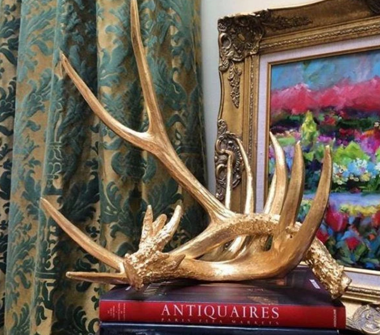 Golden Antlers, Set of 2 by Couture Lighting