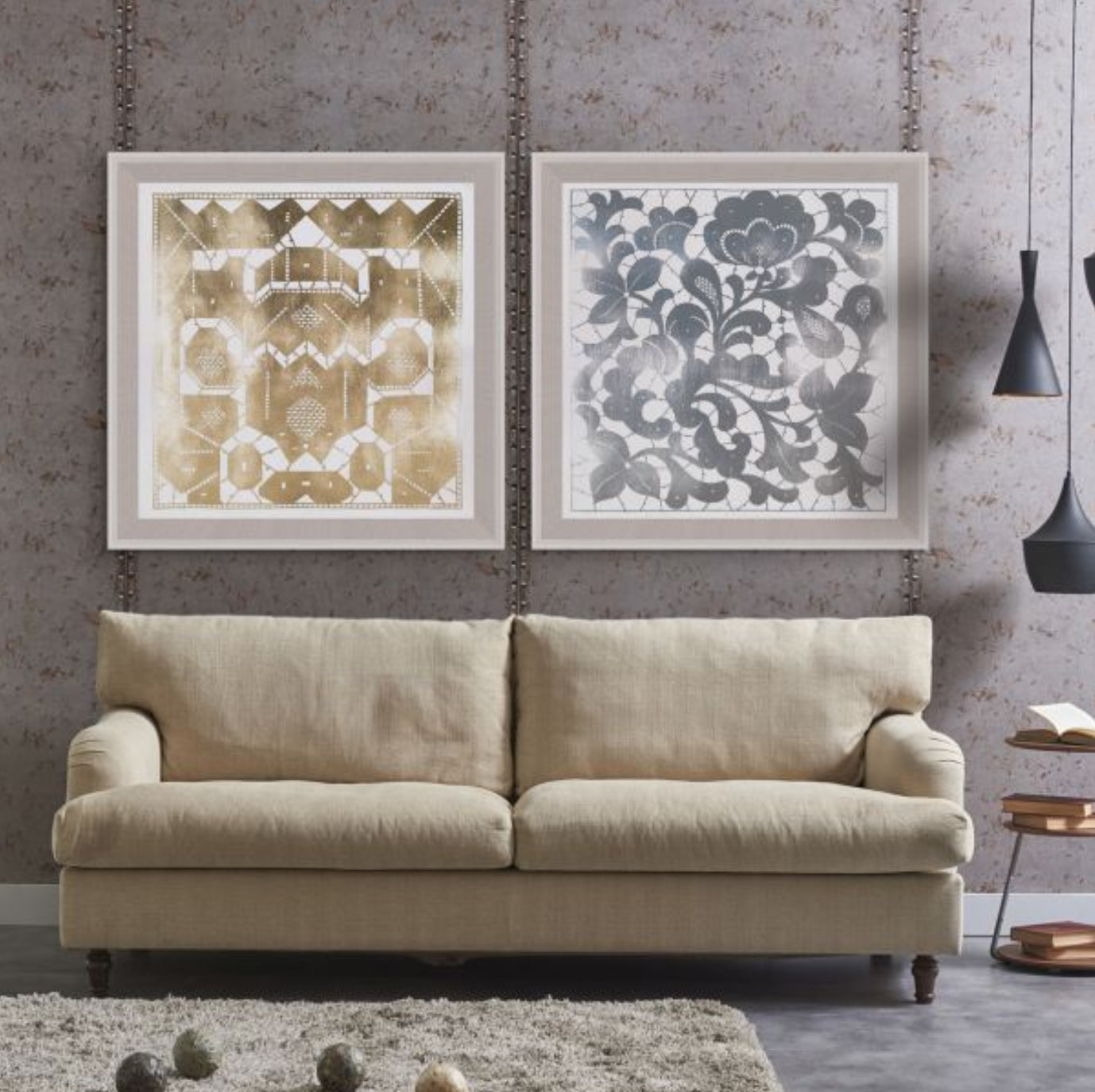 Natural Curiosities Gilded Lace Art in Silver