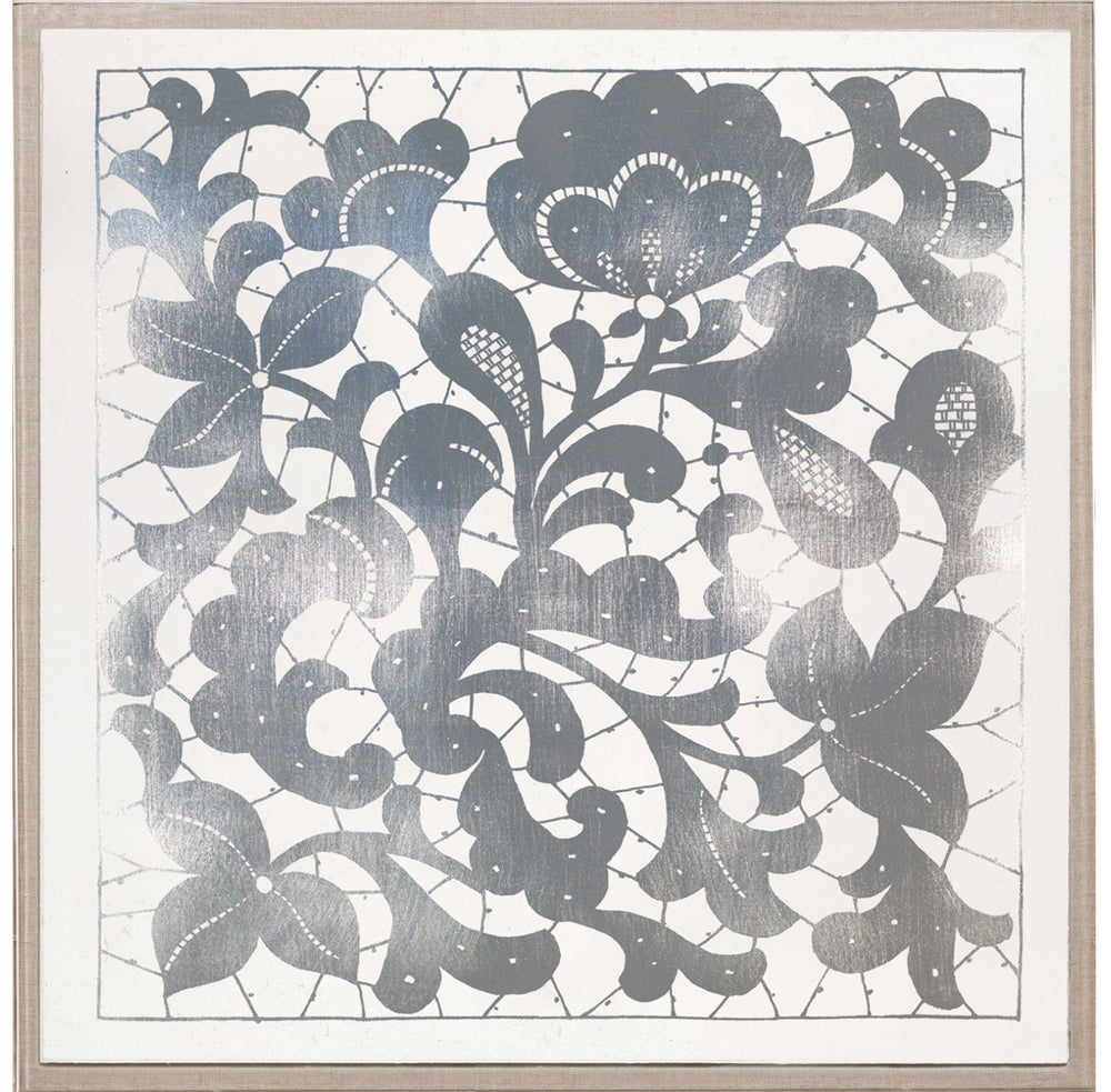 Natural Curiosities Gilded Lace Art in Silver