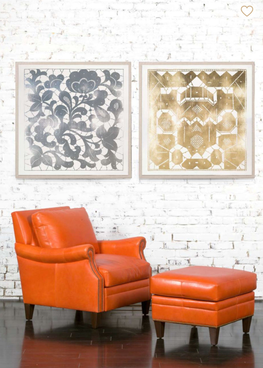 Natural Curiosities Gilded Lace Art in Gold