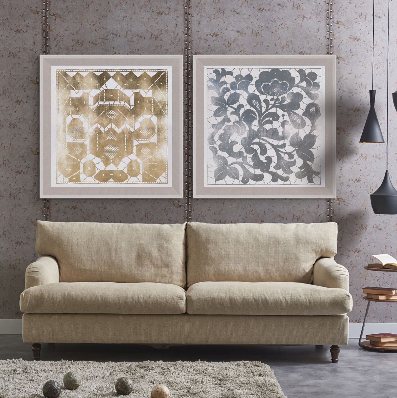 Natural Curiosities Gilded Lace Art in Gold