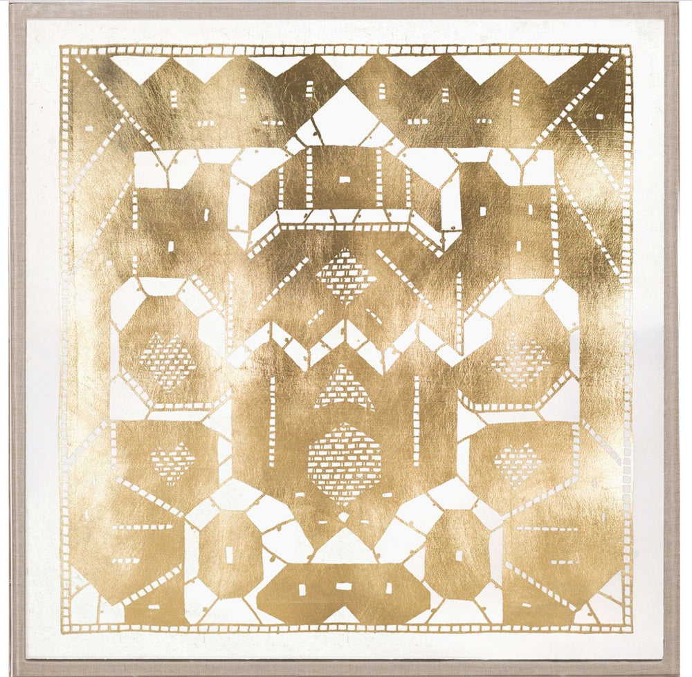 Natural Curiosities Gilded Lace Art in Gold