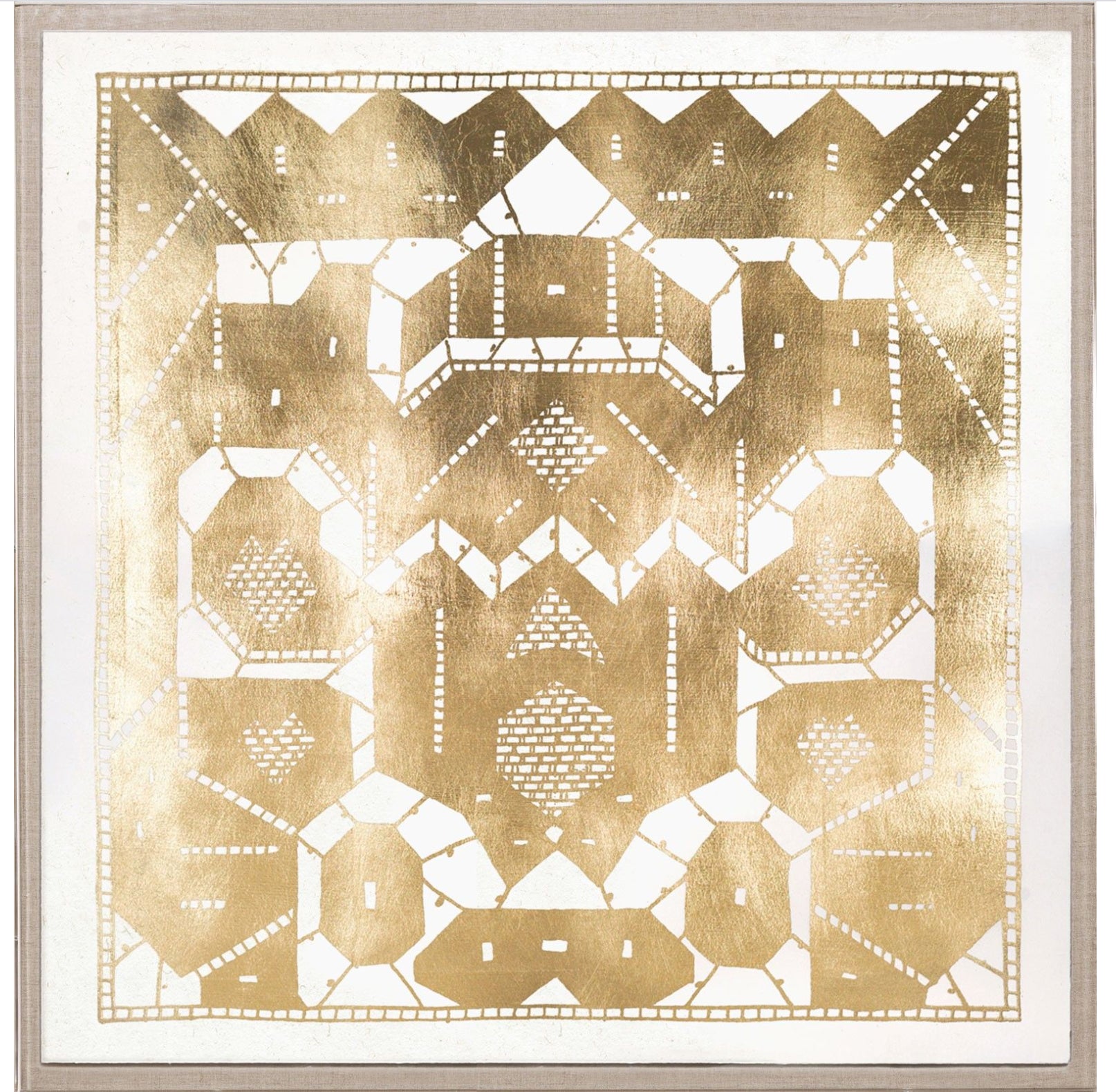 Natural Curiosities Gilded Lace Art in Gold