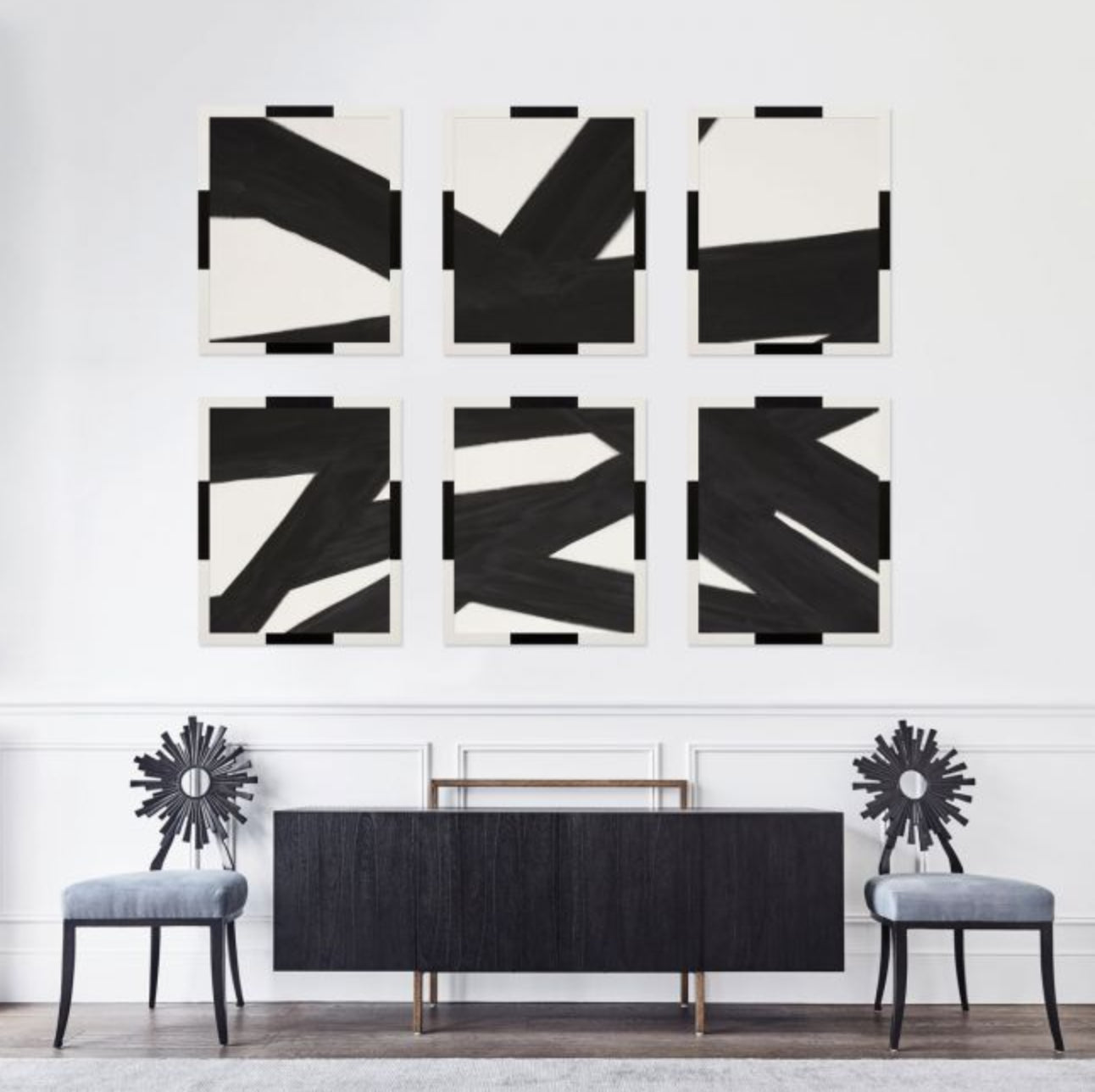 Natural Curiosities Black Lines Abstract Art