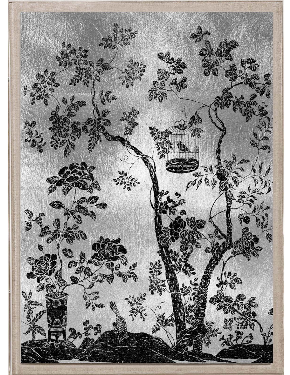 Natural Curiosities Rococo Black and Silver 1 Art